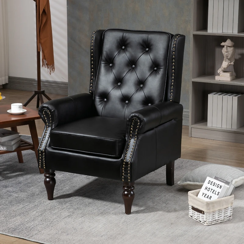 Simplie Fun Wood Frame Armchair