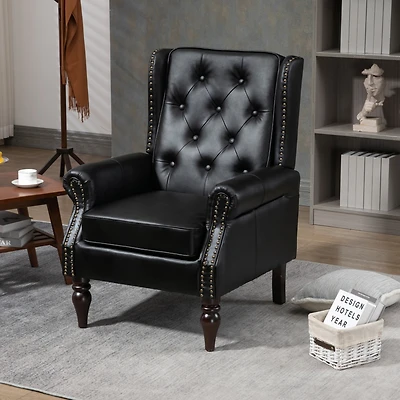 Simplie Fun Wood Frame Armchair