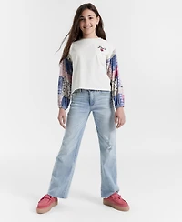 Levi's Big Girls Vintage-Like Mid Rise Wide Leg Jeans