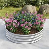 Streamdale 47.24x11.4" Tall Round Metal Garden Bed for Vegetables and Flowers