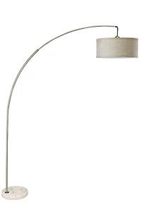 Streamdale 78" Silver Arch Floor Lamp With Kd Shade with Double Box (1 Piece)