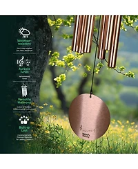 Nature's Melody Aureole Tunes Wind Chimes - 6-Tube Outdoor chime, C Pentatonic Scale 42 Inch