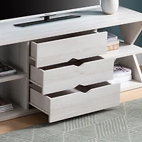 Simplie Fun Tv Stand White Oak