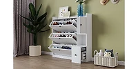 Streamdale 3-Drawer Shoe Cabinet & Seat Organizer