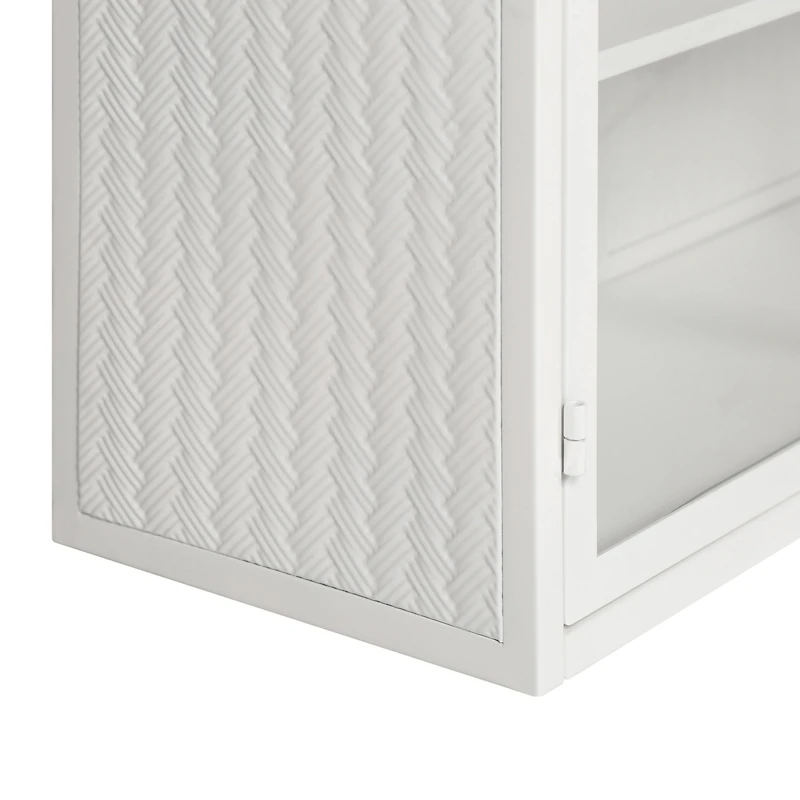 Streamdale 27.56" Glass Doors Modern Two-Door Wall Cabinet