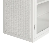 Streamdale 27.56" Glass Doors Modern Two-Door Wall Cabinet