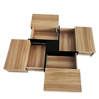 Streamdale Modern Coffee Table with Hidden Storage & Sliding Top