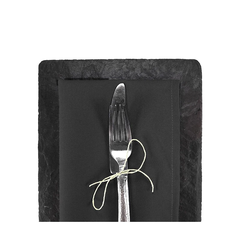 Arkwright Mariposa Polyester Spun Napkins (25 Pack), 20x20, Solid Color Options