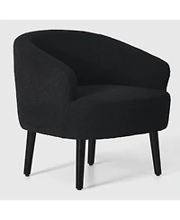 29" Wide Mid Century Modern Club Barrel Accent Armchair