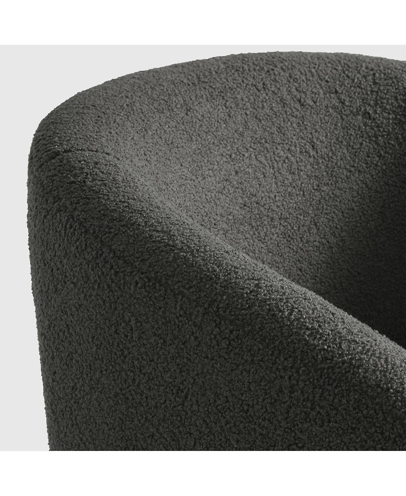 29" Wide Mid Century Modern Club Barrel Accent Armchair