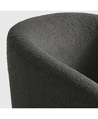 29" Wide Mid Century Modern Club Barrel Accent Armchair