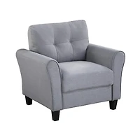Streamdale Linen Armchair for Living Room & Office