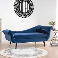 Streamdale Furniture Chaise Lounge With Scroll Arm