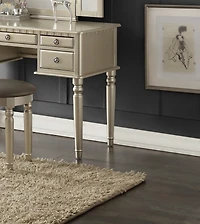 Streamdale Modern Vanity Set with Foldable Mirror and Drawers