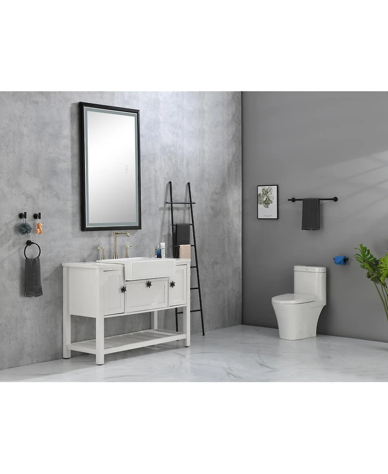 24" L X 19" W With White Sink Vanity Sinks Farmhouse/Apron Front