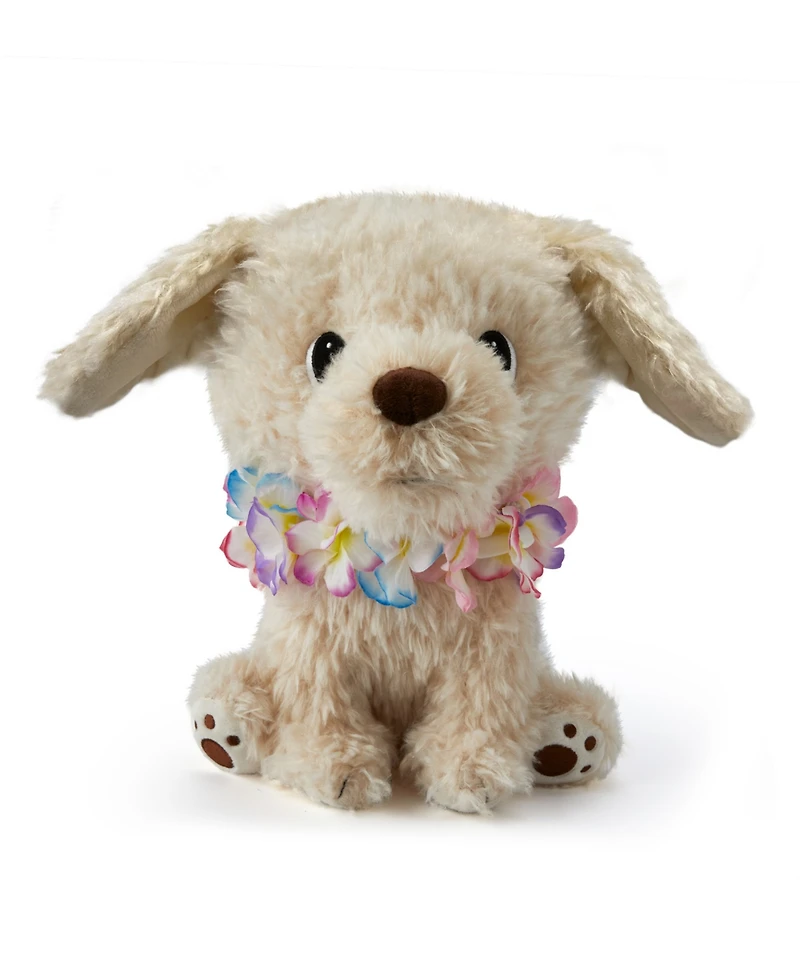 Geoffrey's Toy Box 10" Plush Golden Retriever with Lei, Created for Macy's