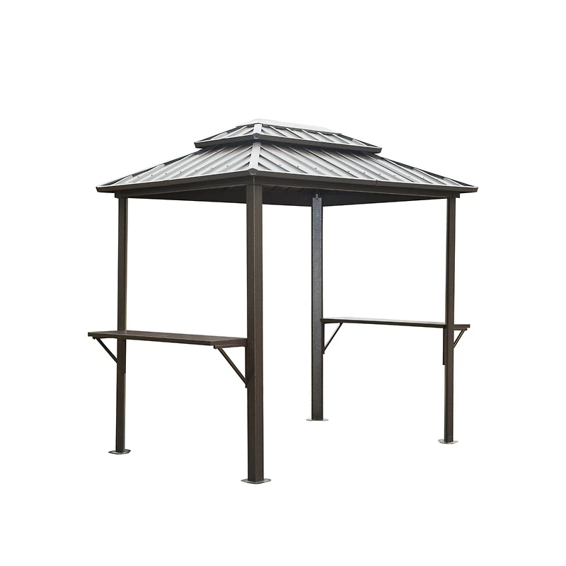 Streamdale Premium Aluminum Bbq Gazebo (Brown)