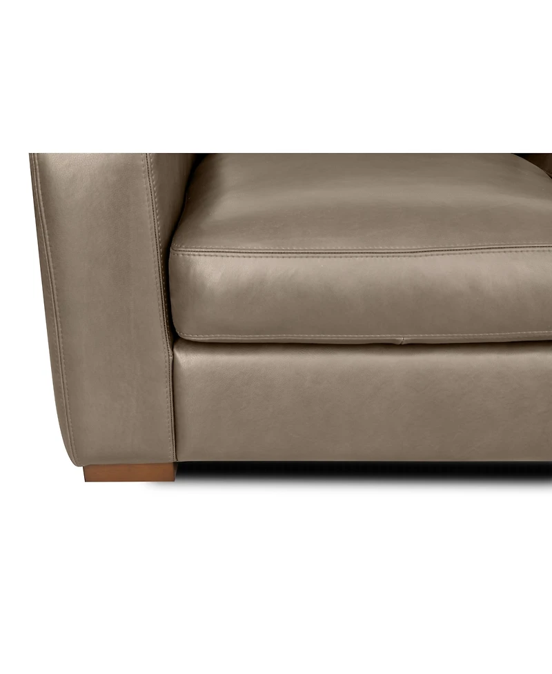Rutherford Home Matera 96" Leather over 3 Sofa