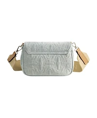 True Religion Quilted Denim Horseshoe Flap