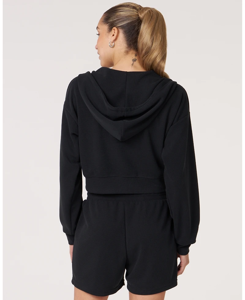 Rebody Active Women's Retreat Waffle Zip Up Jacket