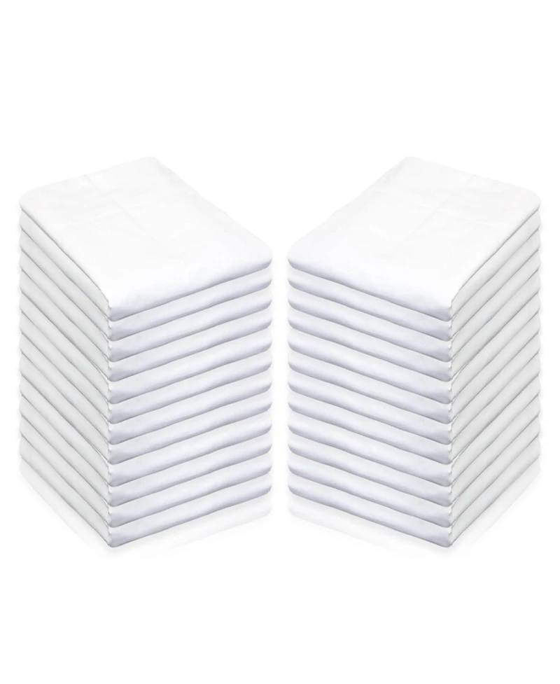 Arkwright Home Arkwright Silvadur Treated Pillowcases (24 Pack), Queen, White, Poly Cotton Blend