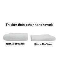 Arkwright Home Terry Polishing Hand Towels (12 Pack), 16x27 in., Heavy 550 Gsm, Absorbent Cotton, Multi-Purpose, Reusable, Color Options