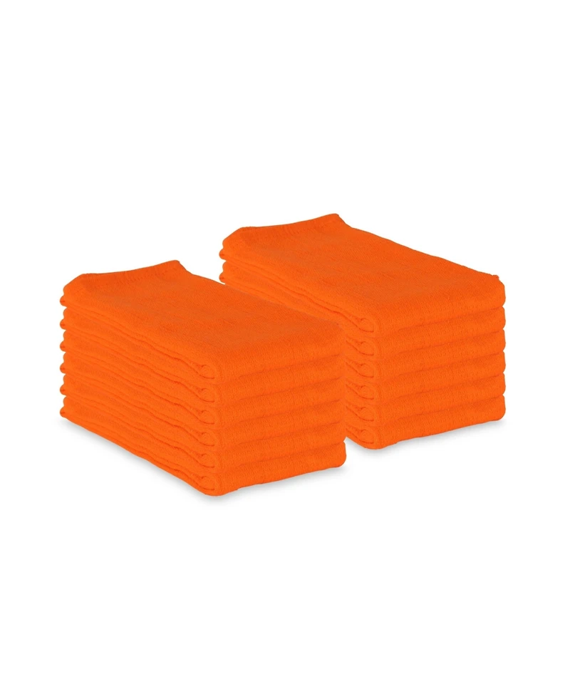 Arkwright Home Huck Cotton Cleaning Towels (12 Pack), 16x26, Multi-Purpose, Reusable, Color Options