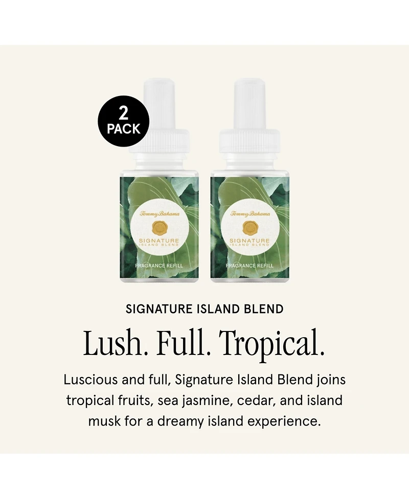 Pura & Tommy Bahama Home Scent Refill - Smart Home Air Diffuser Fragrance - Up to 120-Hours of Premium Fragrance per Refill