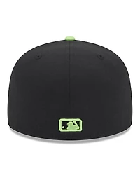 New Era Men's Black Tampa Bay Rays 2024 City Connect 59FIFTY Fitted Hat