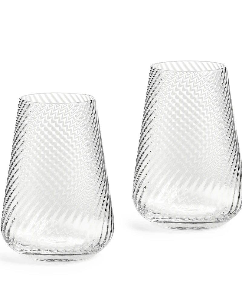 Vera Wang Wedgwood Swirl Highball Glass, Set of 2