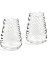 Vera Wang Wedgwood Swirl Highball Glass, Set of 2
