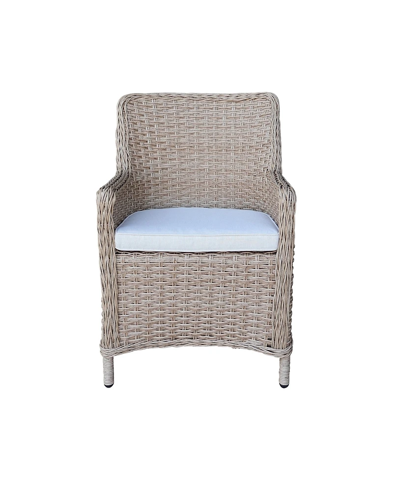 International Concepts Outdoor Wicker Patio Dining Chair with Cushion
