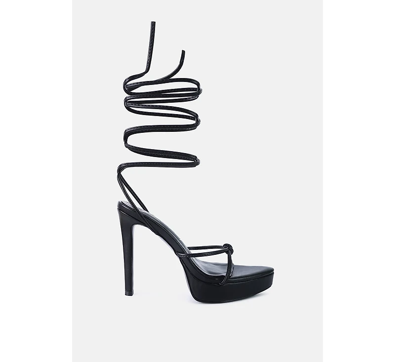Women's Bondage High Heel Lace Up Sandals
