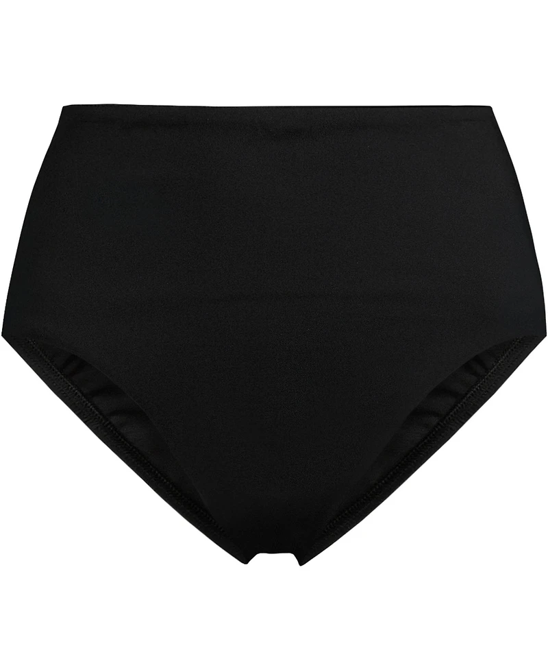 Lands' End Women's Cheeky High Waisted Bikini Bottoms