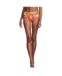Lands' End Women's Chlorine Resistant Classic Mid Waist Bikini Bottoms