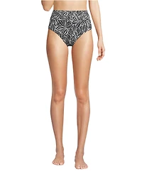 Lands' End Women's Chlorine Resistant Pinchless High Waisted Bikini Bottoms