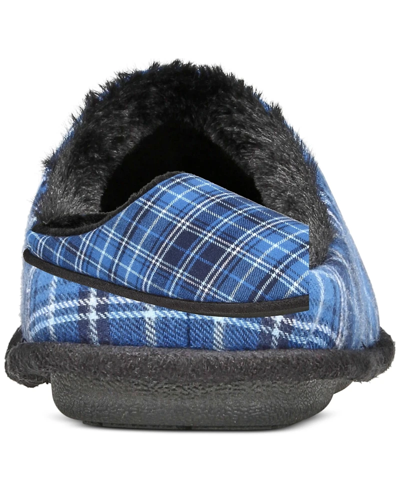 Club Room Men's Plaid Slippers, Created for Macy's