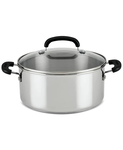 Farberware Brilliance Stainless Steel 5-Qt. Dutch Oven with Lid