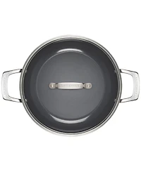 Le Creuset Essential Nonstick Ceramic 3.5-Qt. Shallow Braiser with Glass Lid