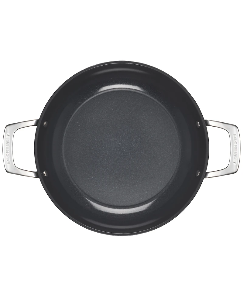 Le Creuset Essential Nonstick Ceramic 3.5-Qt. Shallow Braiser with Glass Lid