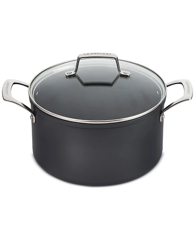 Le Creuset Essential Nonstick Ceramic 6.3-Qt. Stockpot with Glass Lid