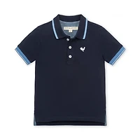 Hope & Henry Boys Short Sleeve Knit Pique Polo Shirt