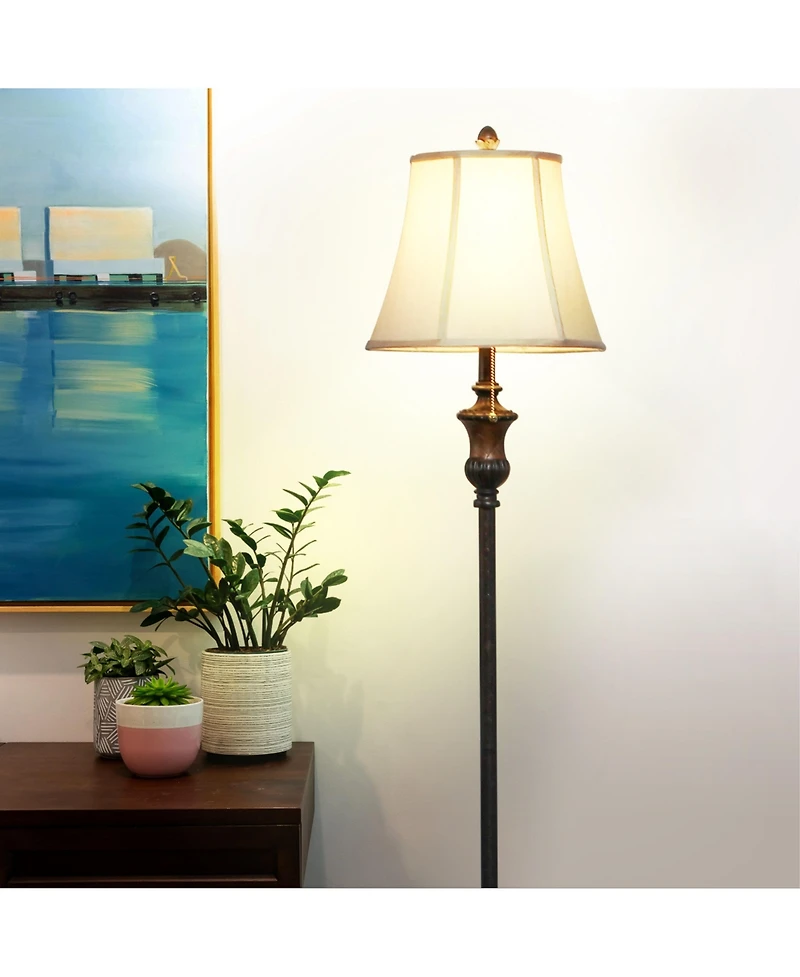 Brightech Sophia 63" Led Classic Floor Lamp with Fabric Shade