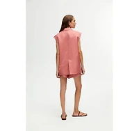 Nocturne Women's High Waist Bermuda Shorts