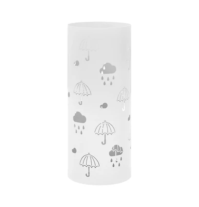 vidaXL Umbrella Stand Umbrellas Steel White