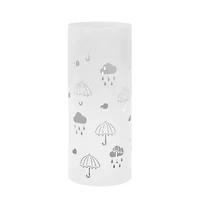 vidaXL Umbrella Stand Umbrellas Steel White
