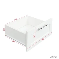 Streamdale Furniture High Wardrobe And Kitchen Cabinet With 2 Doors, 2 Drawers And 5 Storage Spaces, White