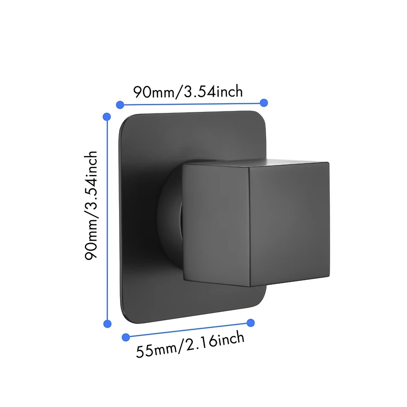 Master Shower Volume Control Valve - Brass Handle