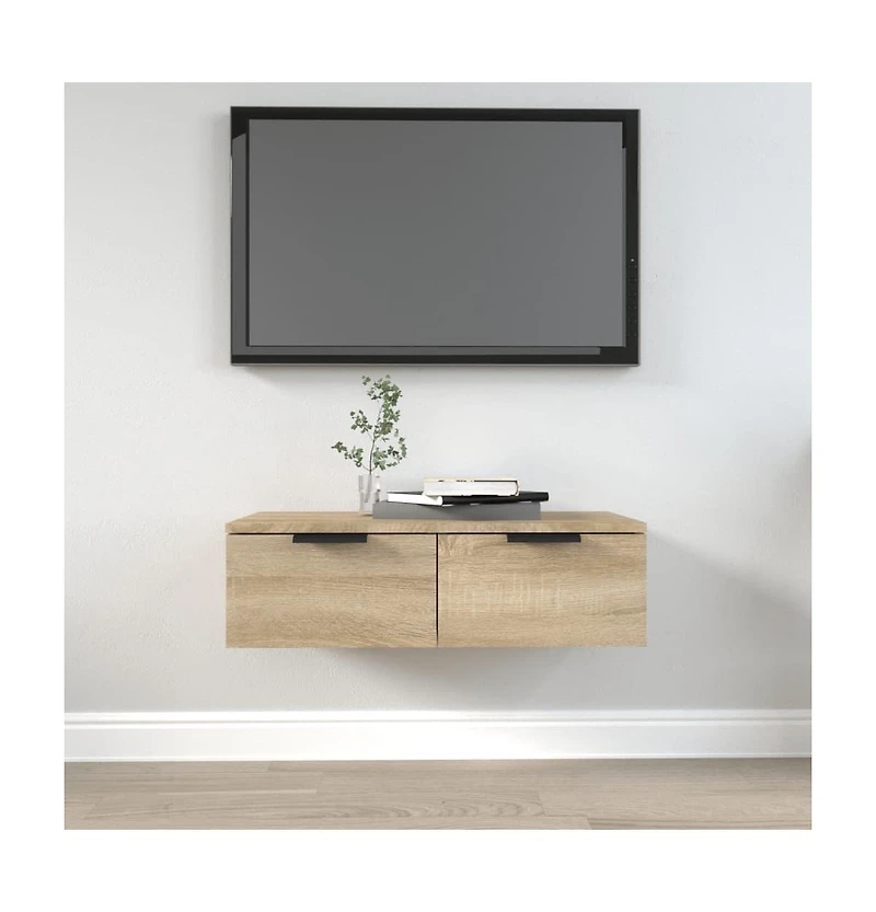 Wall Cabinet Sonoma Oak 26.8"x11.8"x7.9" Engineered Wood