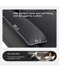 Streamdale Furniture 110" Modern U-Shaped Sectional Sofa With Sleeper Couch And Chaise Lounge